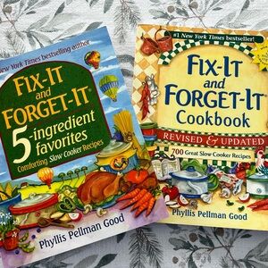Vintage Fix it and forget it cookbook Slow cooker recipes (set of two)